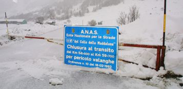 La Guida - Colle della Maddalena chiuso per bufera di neve