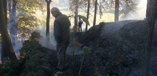 La Guida - Incendio boschivo sulla collina di Monserrato