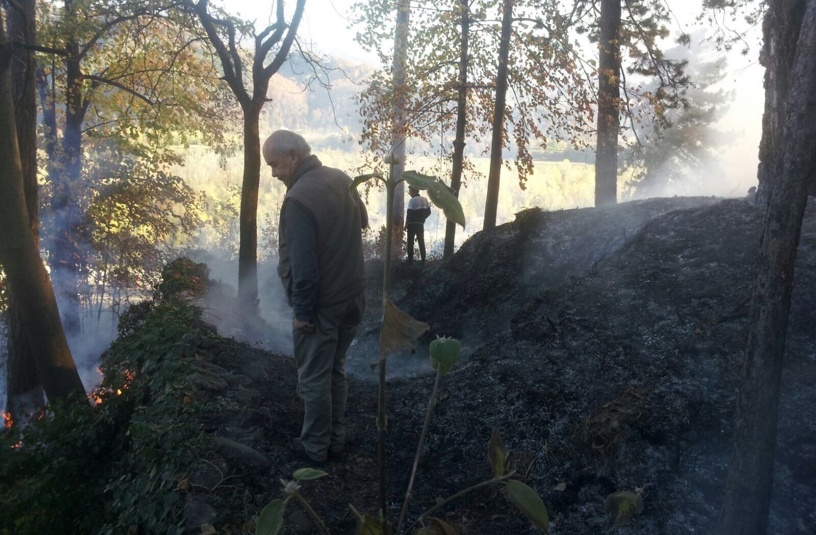 Incendio boschivo sulla collina di Monserrato La Guida - Incendio boschivo sulla collina di Monserrato