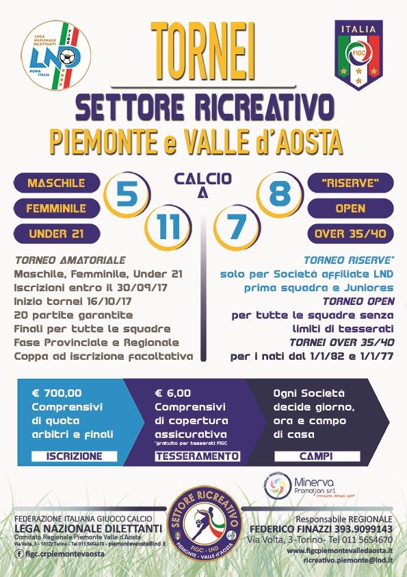 La Figc di Cuneo presenta l’attività ricreativa 2017-2018 La Guida - La Figc di Cuneo presenta l’attività ricreativa 2017-2018