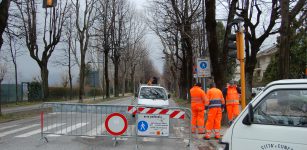 La Guida - Tratto di viale Angeli chiuso alle auto