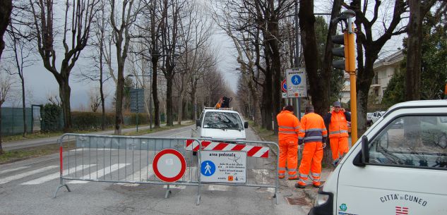 La Guida - Tratto di viale Angeli chiuso alle auto