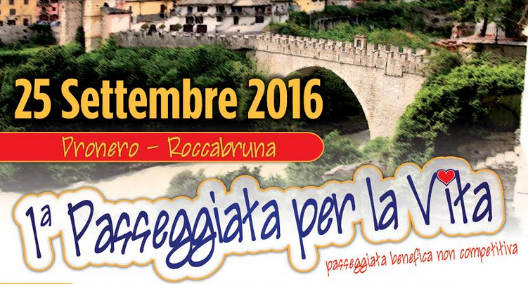 La Guida - Dronero, domenica 25 la “Passeggiata per la vita”