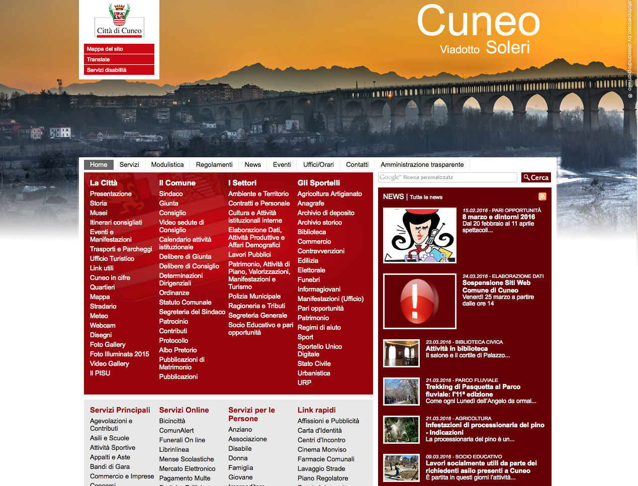 La Guida - Manutenzione ai siti web del Comune