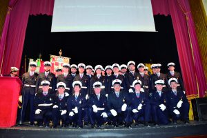 I vigili al termine del corso al Toselli