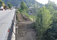 La Guida - Lavori sul ponte sul Varaita, fra Rossana e Piasco