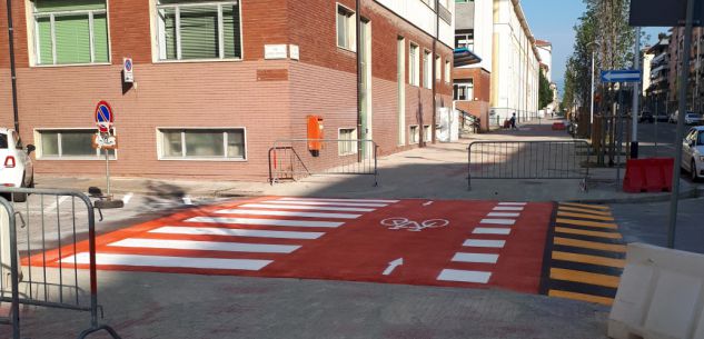 La Guida - Terminata la prima parte di lavori per la pista ciclabile su corso Brunet