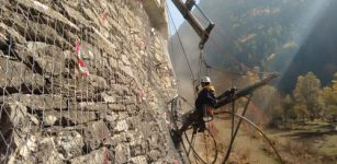 La Guida - Valle Maira, protezione dalla caduta massi tra Canosio e Marmora