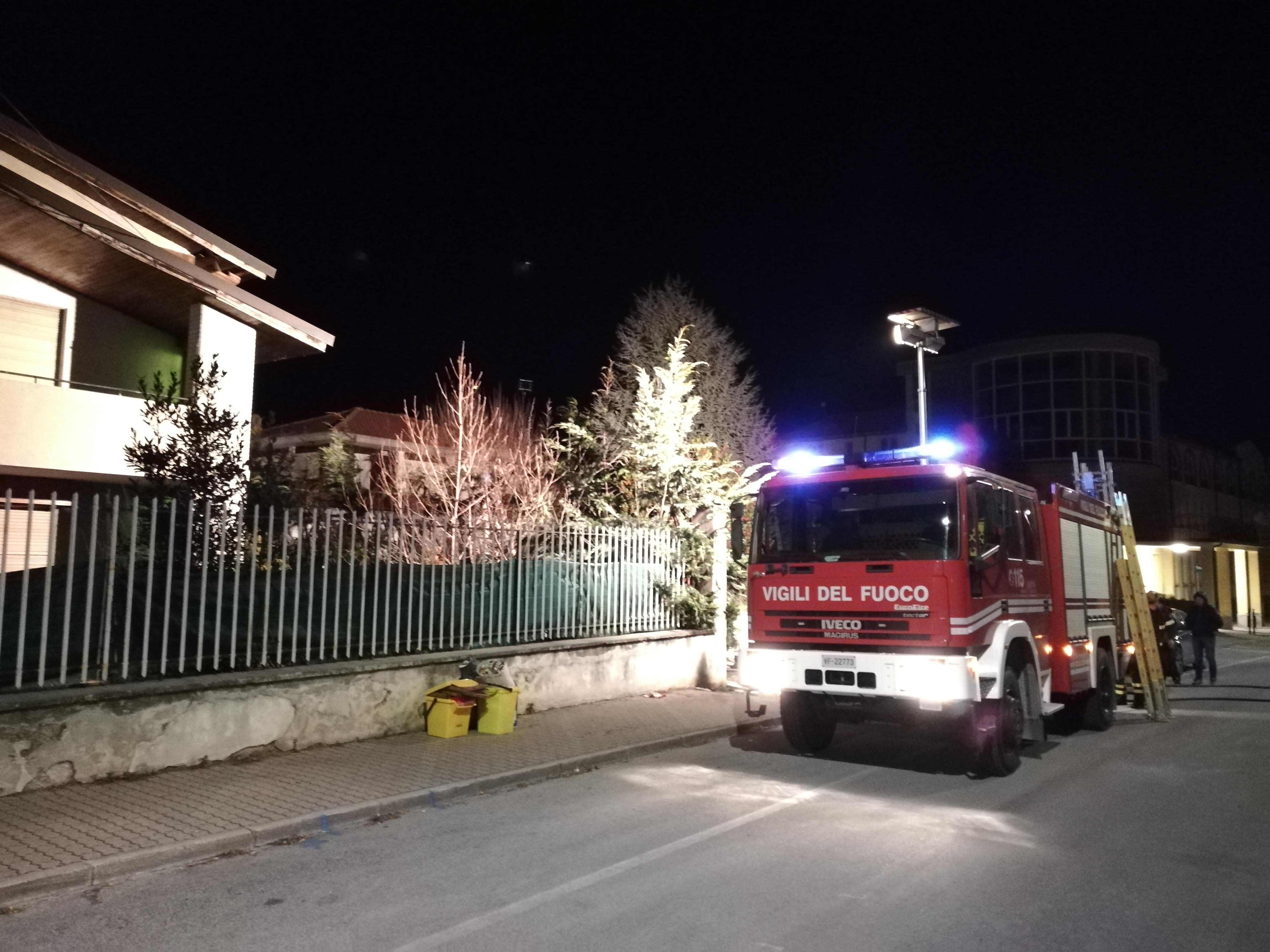 Caraglio_Incendio in corso Giovanni XXIII