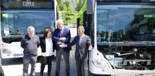 Cinque nuovi autobus ibridi a Cuneo La Guida - Cinque nuovi autobus ibridi a Cuneo