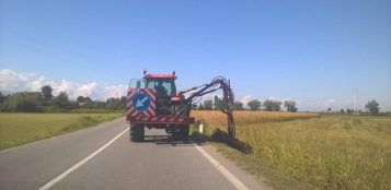 La Guida - Prosegue il taglio dell’erba lungo le provinciali