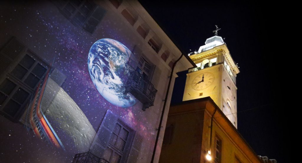 Cuneo Illuminata 2019, spettacolo di video mapping sulla Luna