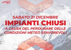 La Guida - Impianti di Limone chiusi sabato 21