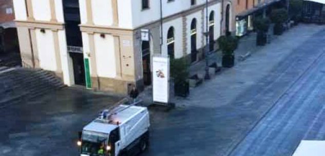 La Guida - “Sanificazione” in via sperimentale di vie e piazze a Saluzzo