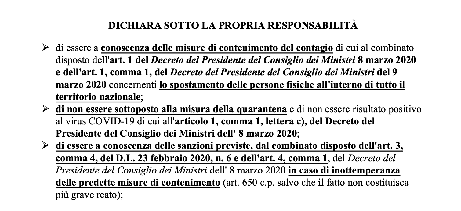 Coronavirus Il Nuovo Modulo Per L Autocertificazione Scaricabile La Guida La Guida