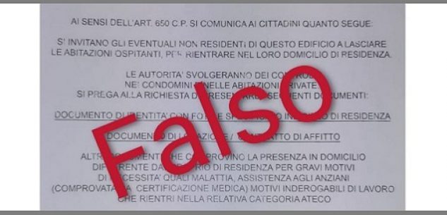 La Guida - Attenzione a un falso volantino del Ministero dell’Interno