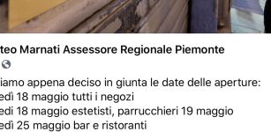 La Guida - L’assessore: ”Estetisti aperti dal 18 maggio e parrucchieri dal 19”. La Regione: “Non c’è ancora niente di ufficiale”