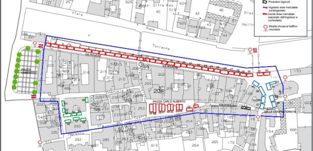 La Guida - A Dogliani cambia la collocazione del mercato del martedì