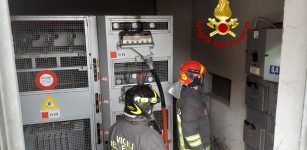 Incendio in una cabina elettrica La Guida - Incendio in una cabina elettrica