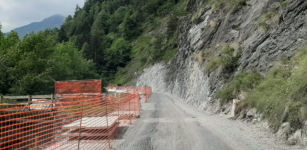 Valle Maira, senso unico alternato per lavori a Marmora La Guida - Valle Maira, senso unico alternato per lavori a Marmora