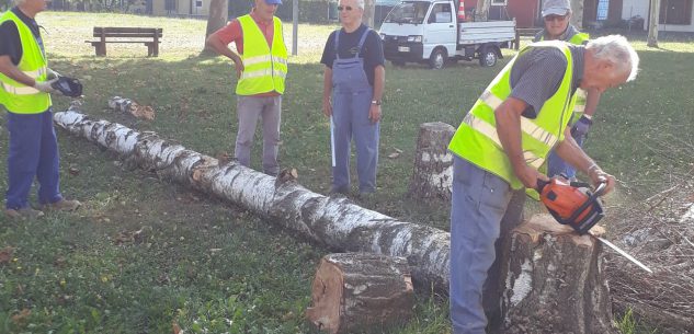 La Guida - Volontari della Protezione Civile comunale al lavoro a Beinette