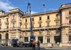 La Guida - Lavori di manutenzione sul tetto della stazione