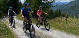 Il presidente Cirio a Venasca per parlare della nuova ciclovia La Guida - Il presidente Cirio a Venasca per parlare della nuova ciclovia