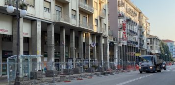 La Guida - Pista ciaclabile su corso Nizza, si lavora sul lato Stura