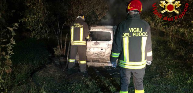 La Guida - Autovettura incendiata in un campo a Beinette
