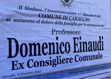 La Guida - Al Cimitero di Caraglio l’ultimo saluto al prof. Domenico Einaudi mercoledì 9 alle 15