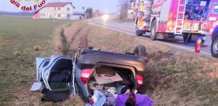 Donna ferita in un incidente stradale tra Saluzzo e Scarnafigi La Guida - Donna ferita in un incidente stradale tra Saluzzo e Scarnafigi