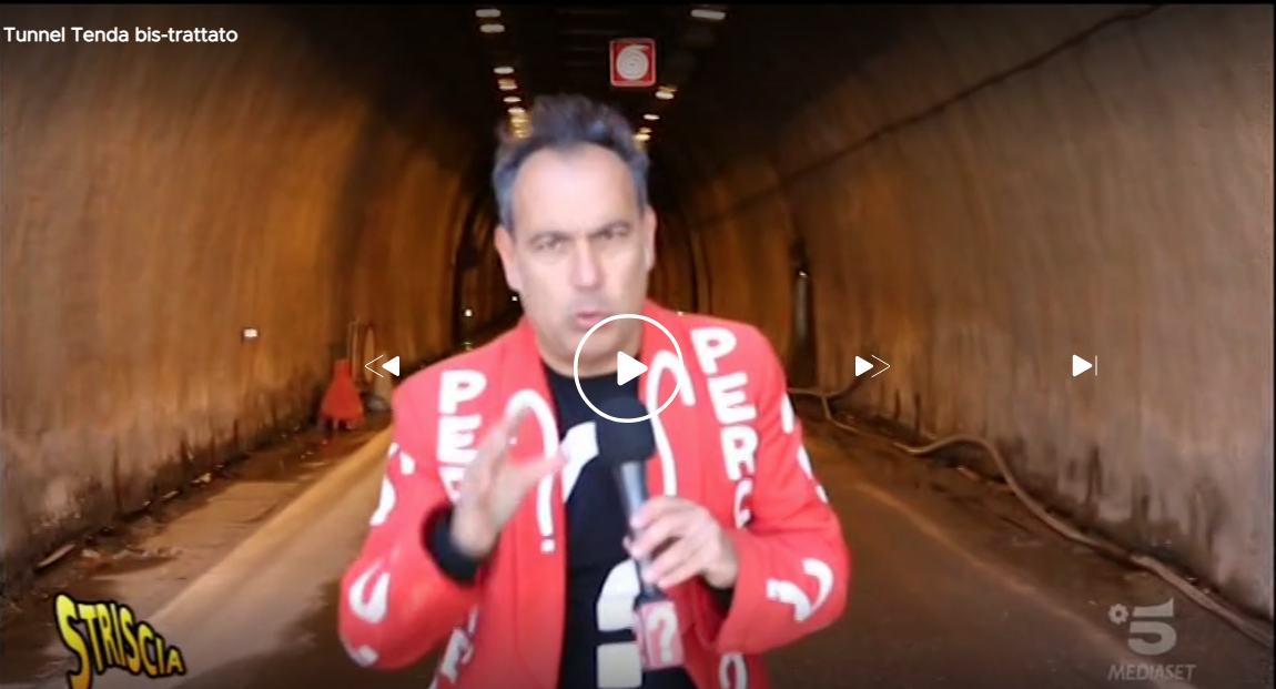Tunnel di Tenda - Striscia la notizia