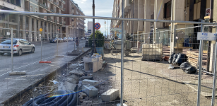 La Guida - I lavori della pista ciclabile di corso Nizza fermi da due mesi