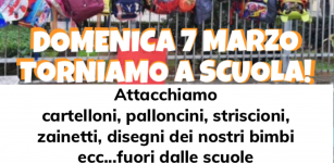 La Guida - “Torniamo a scuola”: palloncini, striscioni e disegni di fronte alle scuole