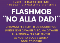 La Guida - Busca, flashmob “No alla Dad” in via Carletto Michelis