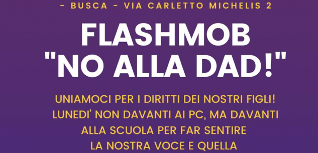 La Guida - Busca, flashmob “No alla Dad” in via Carletto Michelis