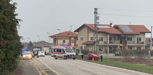 La Guida - Auto fuori strada all’ingresso di Cervasca