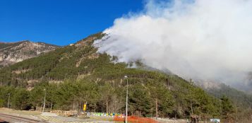 La Guida - A Vievola in fumo più di 35 ettari di bosco