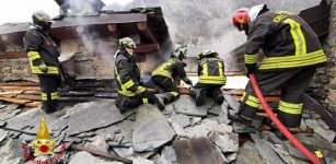 Incendio in borgata Villaro di Acceglio La Guida - Incendio in borgata Villaro di Acceglio