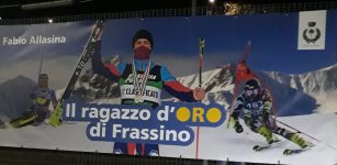 La Guida - Uno striscione celebra “il ragazzo d’oro di Frassino”, Fabio Allasina