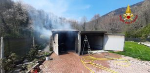 La Guida - Fiamme in un garage a Monterosso Grana