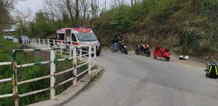 Busca, incidente tra due motocicli su un ponte La Guida - Busca, incidente tra due motocicli su un ponte