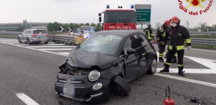 La Guida - Incidente tra due auto sulla Torino-Savona, quattro feriti