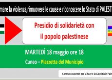 La Guida - Presidio di solidarietà a Cuneo con il popolo della Palestina