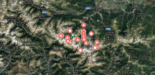 La Guida - La mappa con le informazioni sui percorsi in alta Valle Gesso