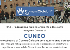 La Guida - Cuneo bandiera gialla di “Comune Ciclabile”