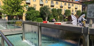 La Guida - Una scultura di Valerio Berruti su piazza Ferrero ad Alba