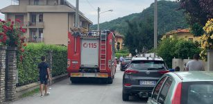 Intervento in corso a Dronero per una fuga di gas La Guida - Intervento in corso a Dronero per una fuga di gas