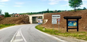 La Guida - Viabilità modificata sulla provinciale 9 dal cavalcavia di Farigliano