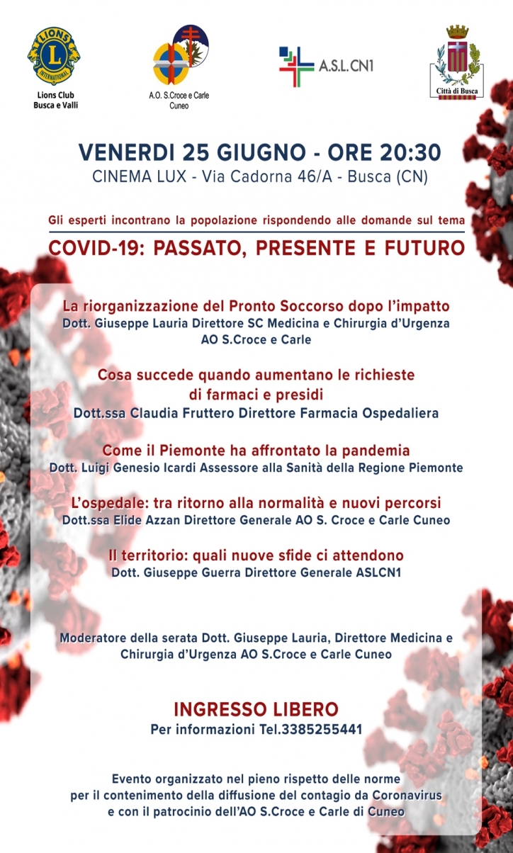 Incontro Covid-19: passato, presente e futuro